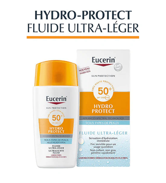 Eucerin Hydro Protect Fluide Ultra Leger SPF50+ 50ml | Global Para