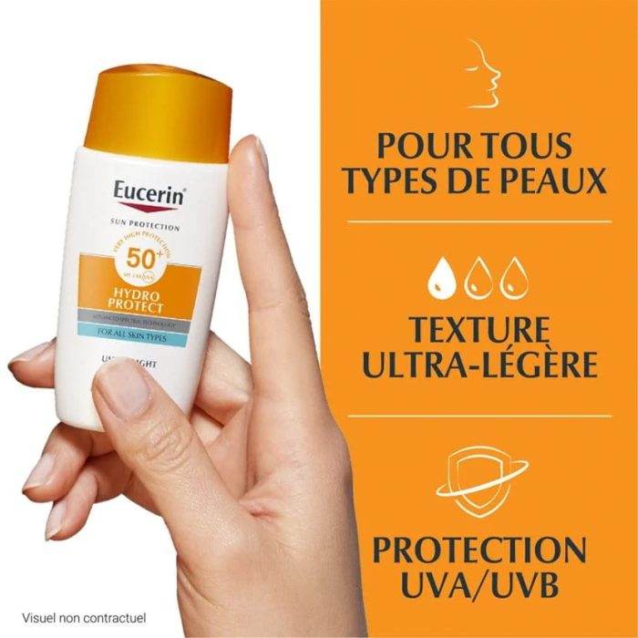 Eucerin Hydro Protect Fluide Ultra Leger SPF50+ 50ml = 2 HYDRO PROTECT FORMAT VOYAGE - Global Para