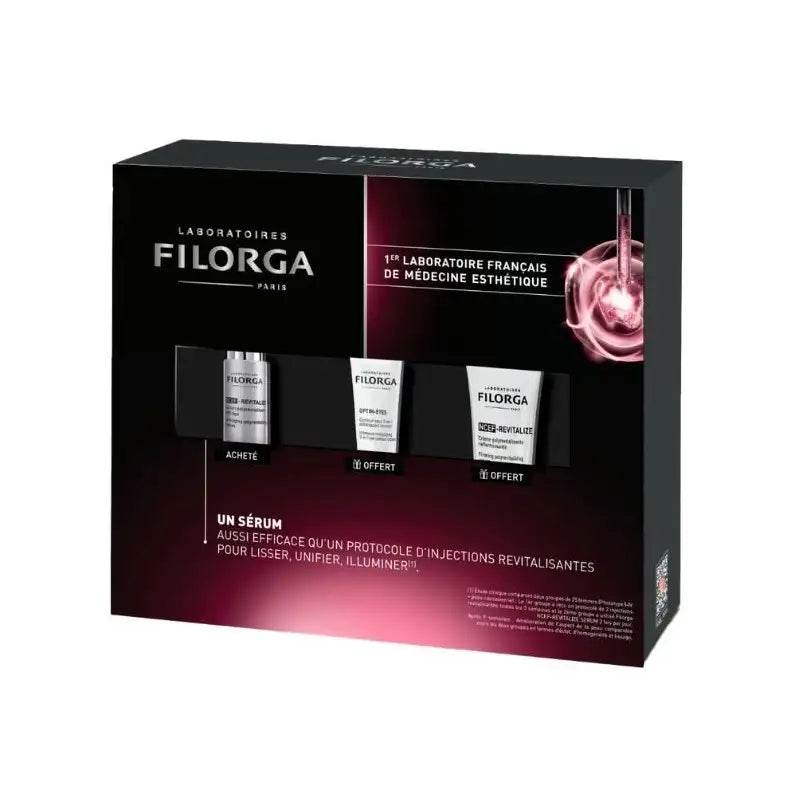Filorga NCEF-Revitalize Serum+NCEF-Revitalize Creme+Optim-Eyes Coffret - Global Para