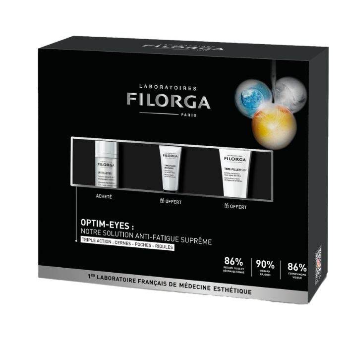 Filorga Optim-Eyes 15ml+Ncef-Intensive Serum+Time-Filler Creme Coffret - Global Para