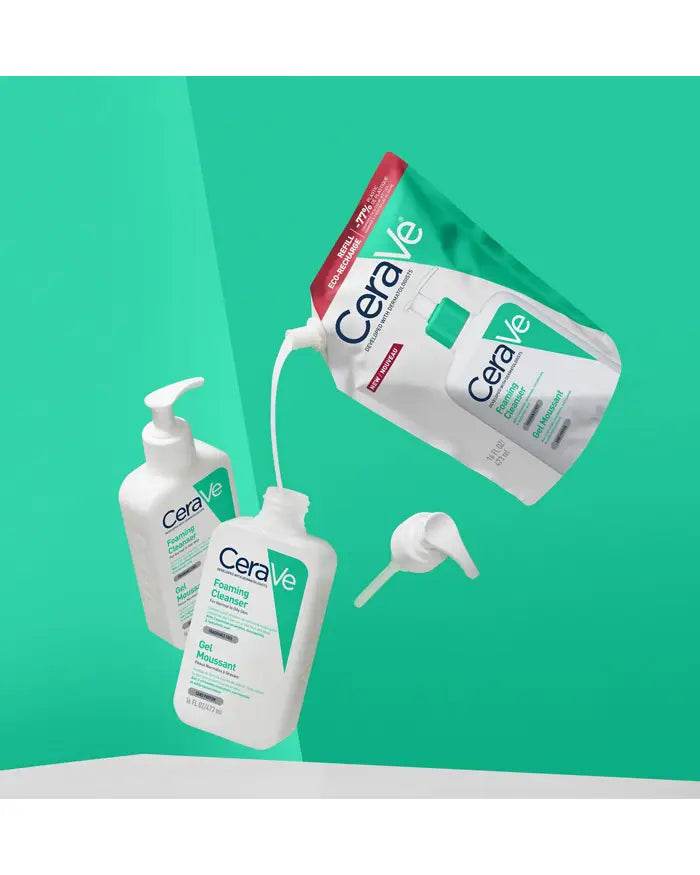 Cerave Gel Moussant Eco-Recharge Visage et Corps Peaux Normales à Grasses - Global Para