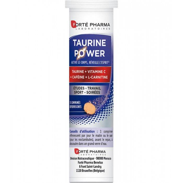 FORTE PHARMA ENERGIE TAURINE POWER 15 COMPRIMES EFFERVESCENTS - Global Para