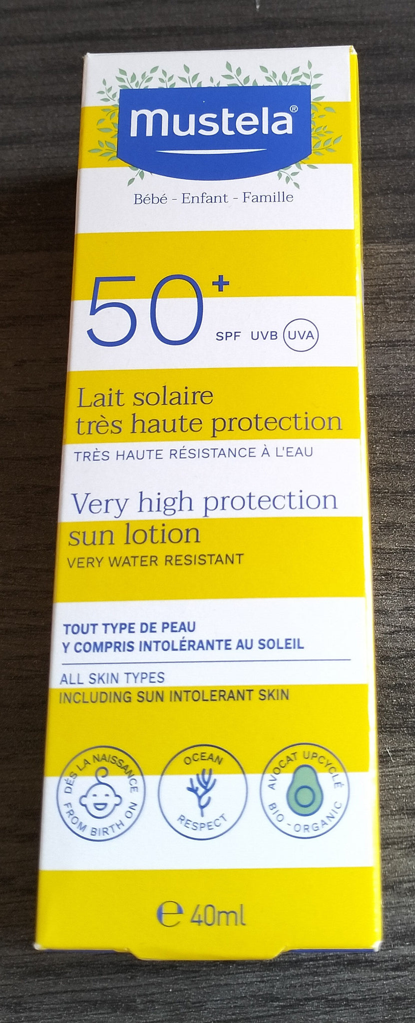 Mustela Lait Solaire très haute protection SPF 50+
