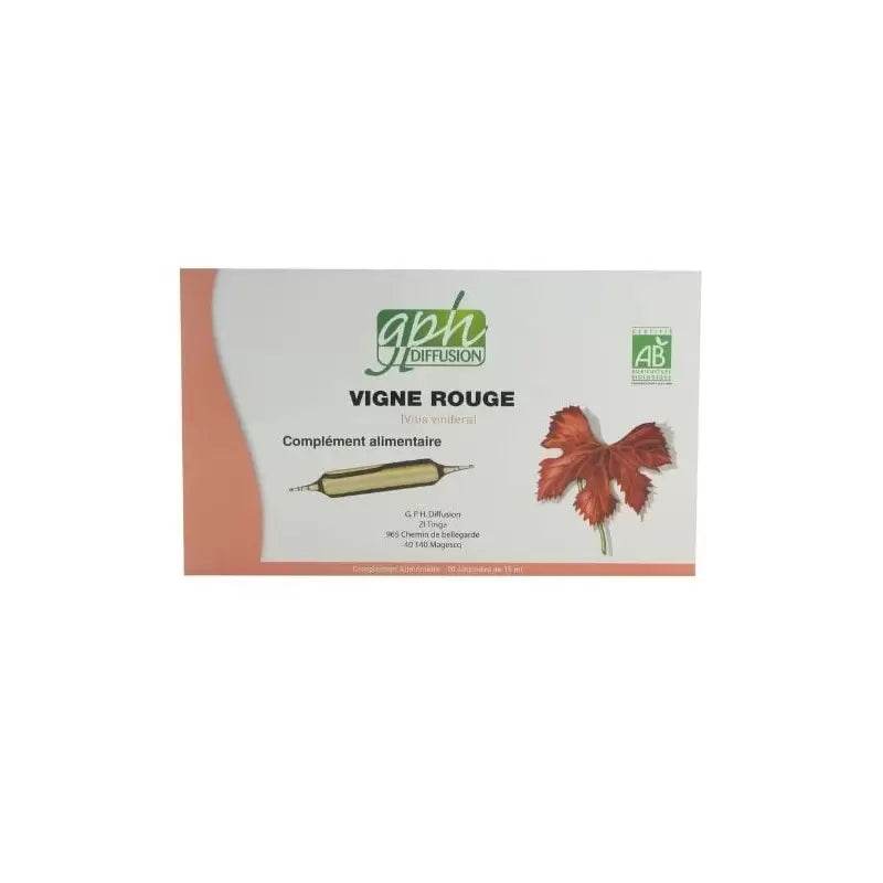 GPH DIFFUSION Vigne Rouge BIO 15ml | 20 Ampoules