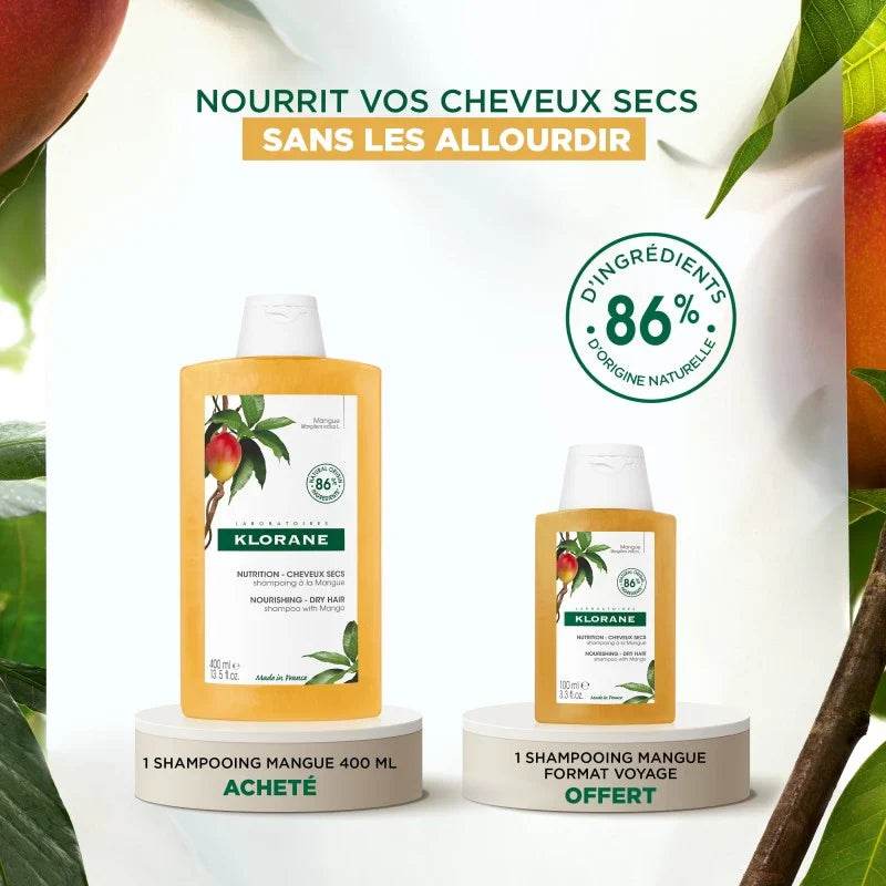 KLORANE Beurre De Mangue Shampooing 400 ml