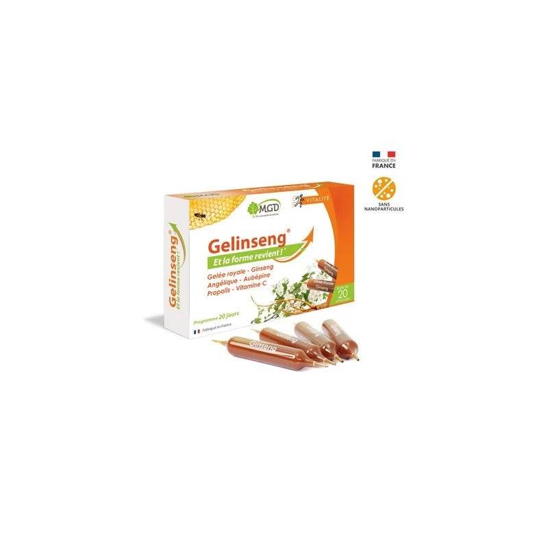 MGD GELINSENG boite 20 ampoules - Global Para