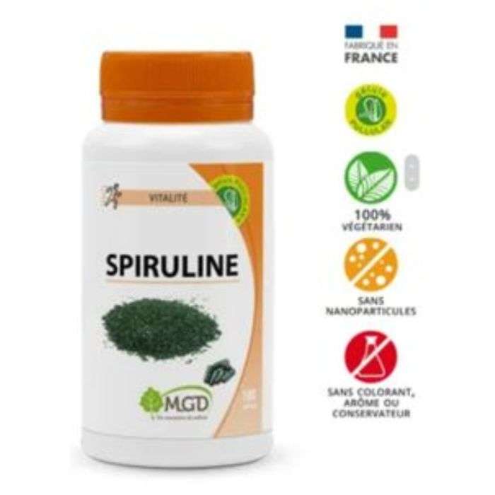 MGD Spiruline Bio 100 Gélules