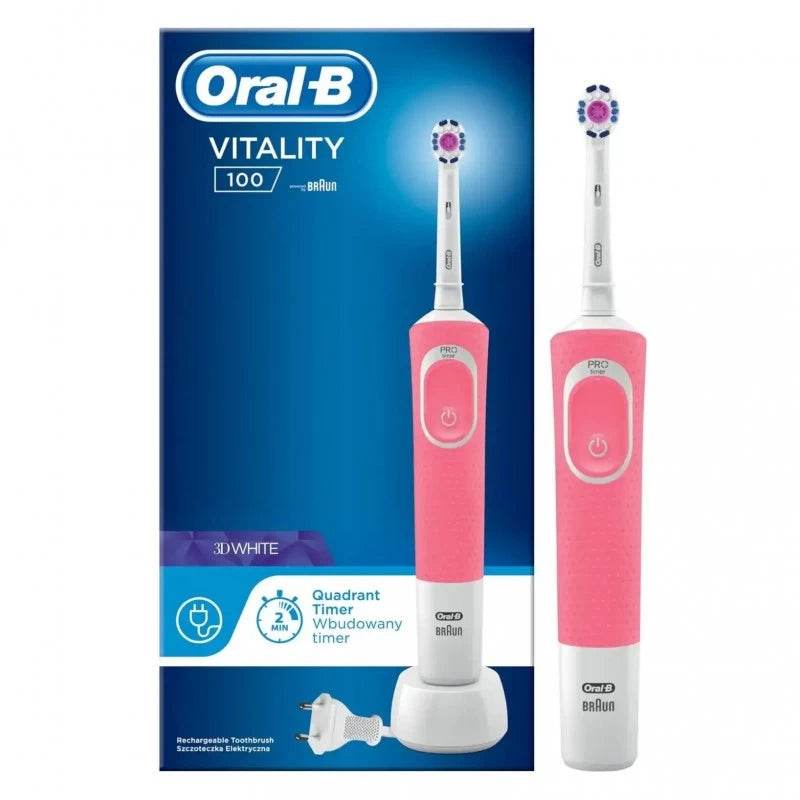ORAL-B Vitality 3D White Brosse À Dents Électrique Rose - Global Para