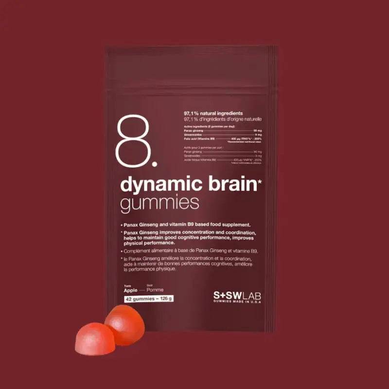 S+SWLAB 8.Dynamic Brain 42 Gummies Gout Pomme - Global Para