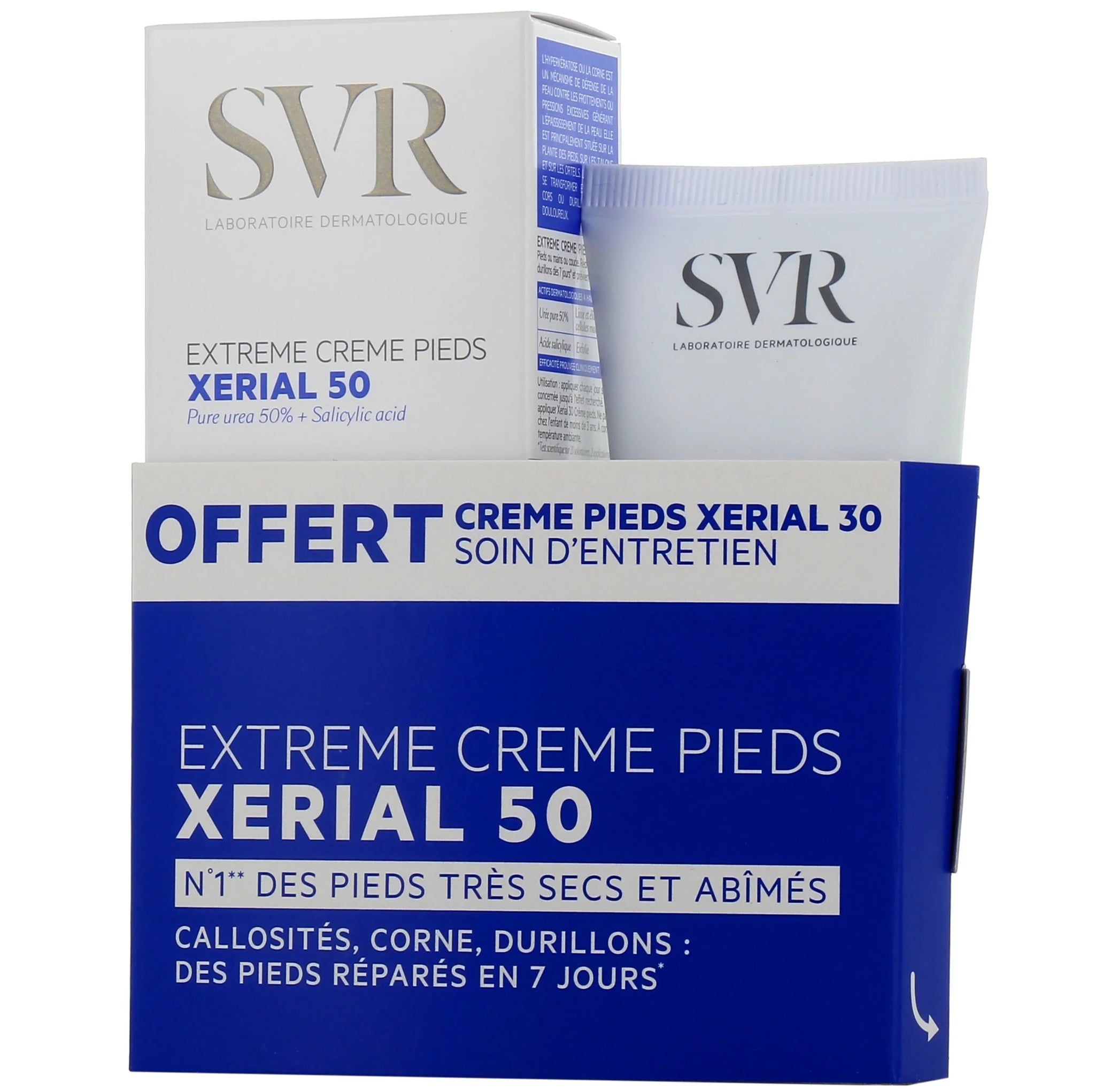 Svr Xerial Soin des Pieds : Crème Pieds 50 + Crème Pieds 30 Offert