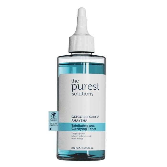The Purest Solutions %5 Gycolic Acid Purifying Toner AHA + BHA Exfoliating and Clarifying Toner 200 ML - Global Para