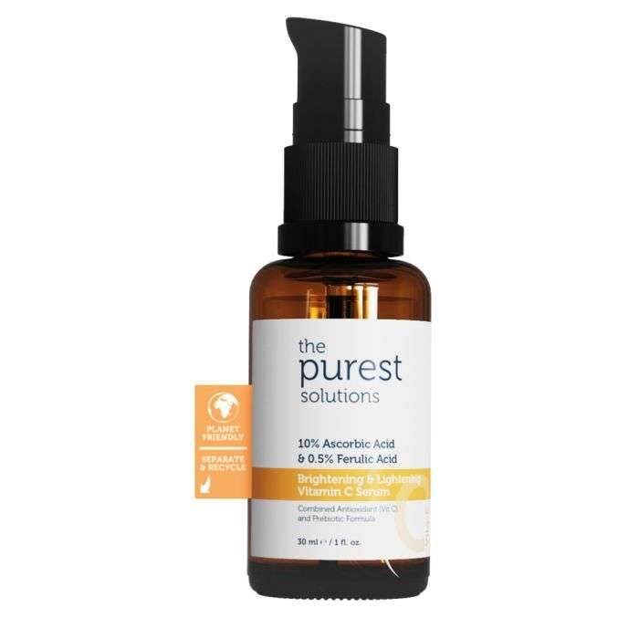 The Purest Solutions Brightening & Lightening Vitamin C Serum 10% Ascorbic acid & Ferulic Acid 0,5% 30 ML - Global Para