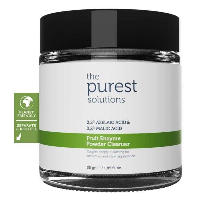 THE PUREST SOLUTIONS POUDRE NETTOYANTE 0.2% AZELAIC ACID ET 0.2% MALIC ACID 55GR - Global Para
