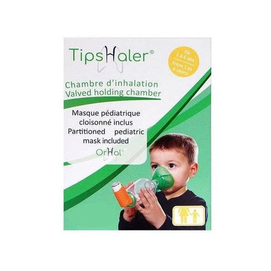 TIPSHALER Masque Pédiatrique Cloisonné 1-6ans Chambre d'Inhalation Enfant Aérosol-Doseur Traitement Respiratoire Asthme  Pas d'avis