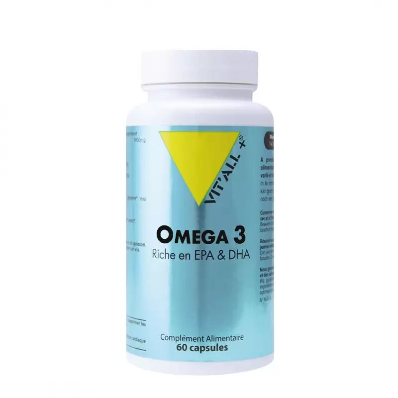 VITALL+ Oméga 3 1000mg Boite 60 Capsules