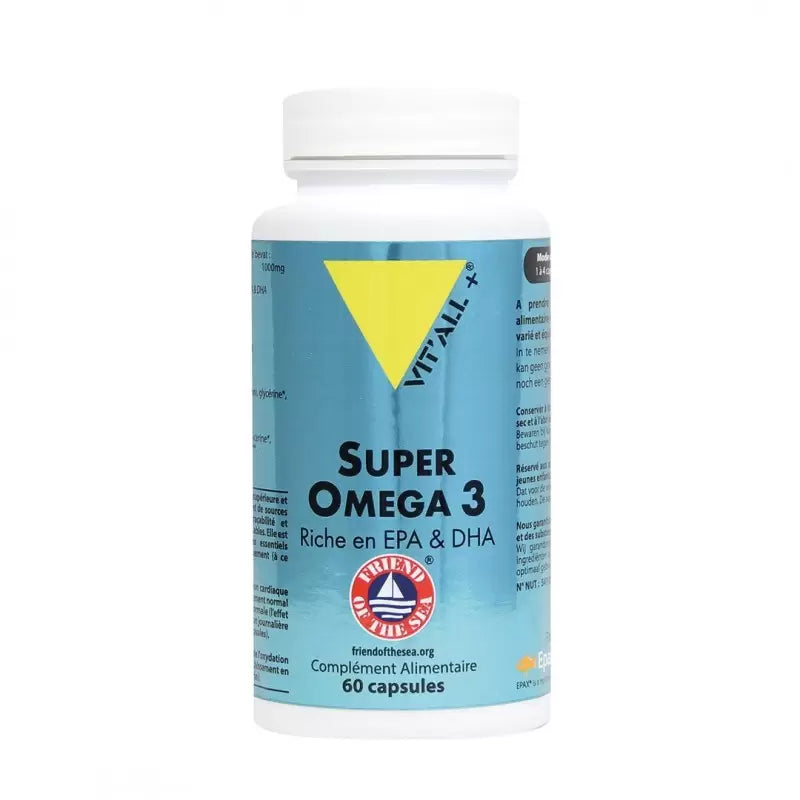 VITALL+ Super Oméga 3 1000mg Boite 30 Capsules