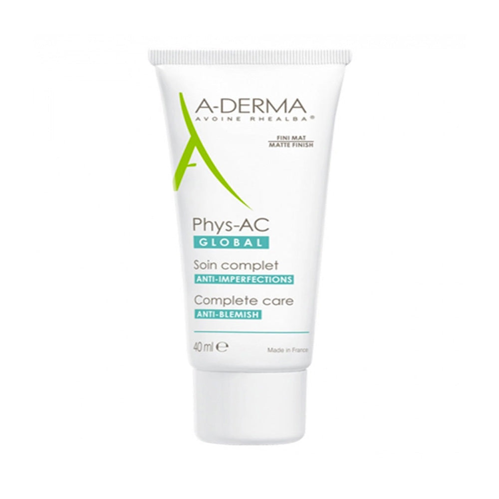A-Derma Phys-AC Global Soin visage complet anti-imperfections 40ml | GlobalPara