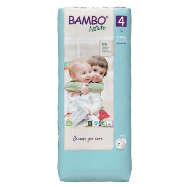 Bambo Nature Couche Taille 4 7-14kg Talle Pack 48 Unités