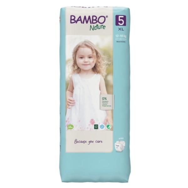 Bambo Nature Couche Taille 5 12-18kg Talle Pack 44 Unités