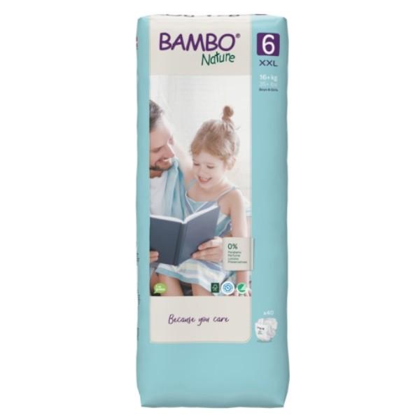 Bambo Nature Couche Taille 6 16+kg Talle Pack 40 Unités