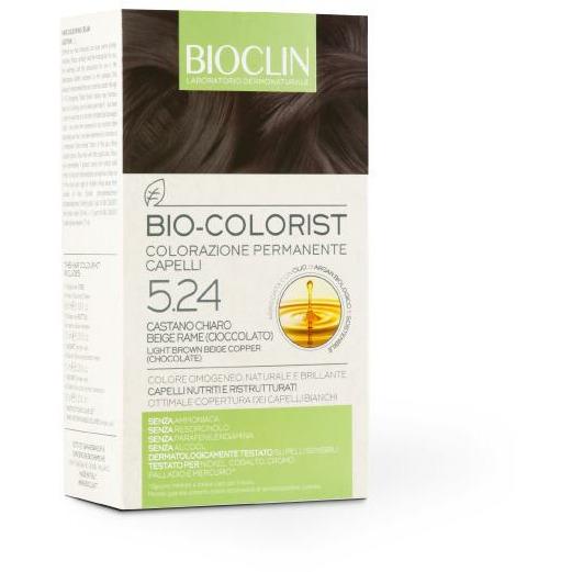Bioclin Bio-Colorist 5.24 Chatain Claire Beige Cuivre Coloration Permanente