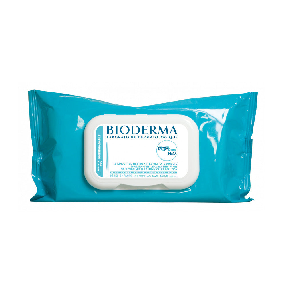 Bioderma ABCDerm H2O Lingettes 60 Pièces