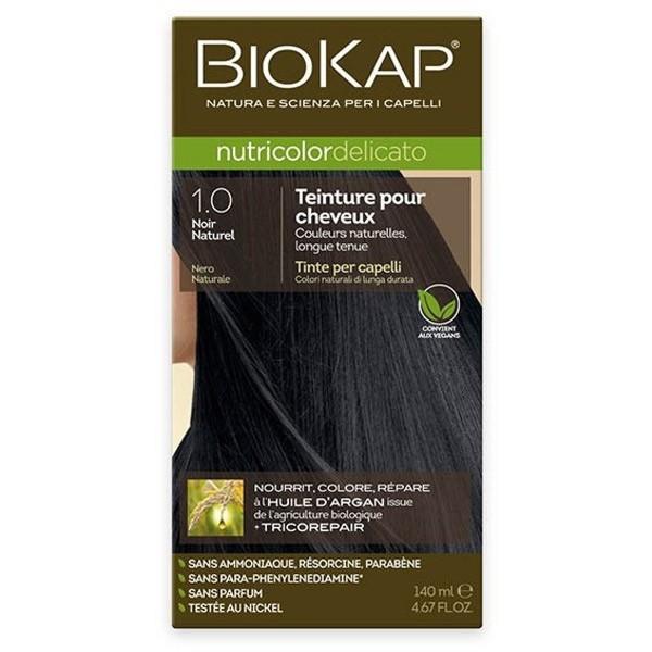 Biokap Nutricolor Delicato Teinture pour Cheveux 1.0 Noir Naturel 140ml