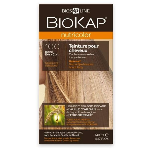 Biokap Nutricolor Teinture Pour Cheveux 10.0 Blond Extra Clair 140ml