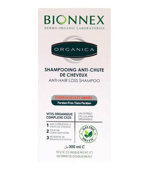 Bionnex Shampooing Anti-Chute Cheveux Secs 300Ml