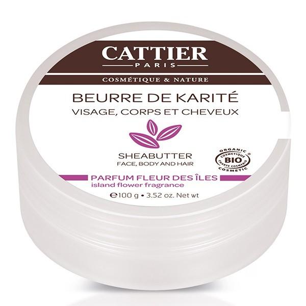 Cattier Beurre De karité Parfum Fleur Des Iles Bio 100g