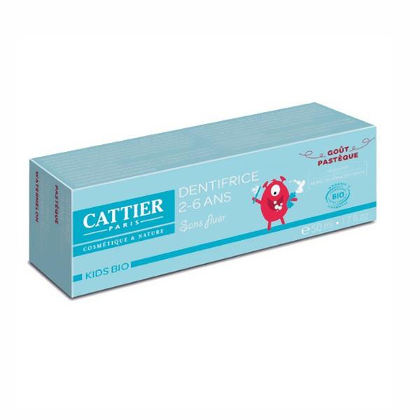 Cattier Dentifrice 2-6 Ans Gout Pastèque 50ml