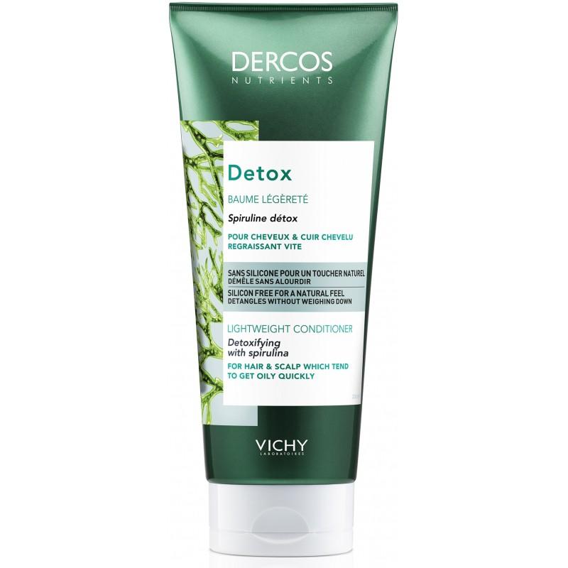 Vichy Dercos Nutrients Après-shampoing Détox Légèreté Cheveux Gras 200ml