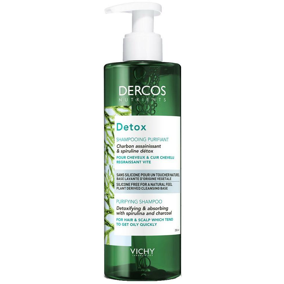 Vichy Dercos Nutrients Shampooing Détox Cheveux Gras 250ml