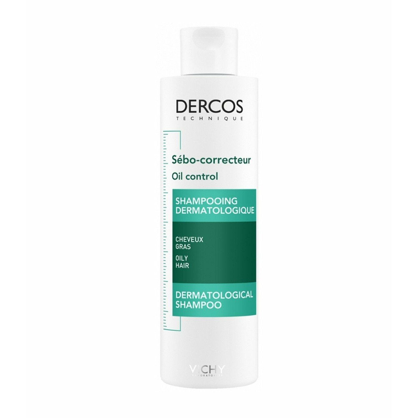 Vichy Dercos Sébo-Correcteur Shampoing Traitant Cheveux Gras Flacon 200ml