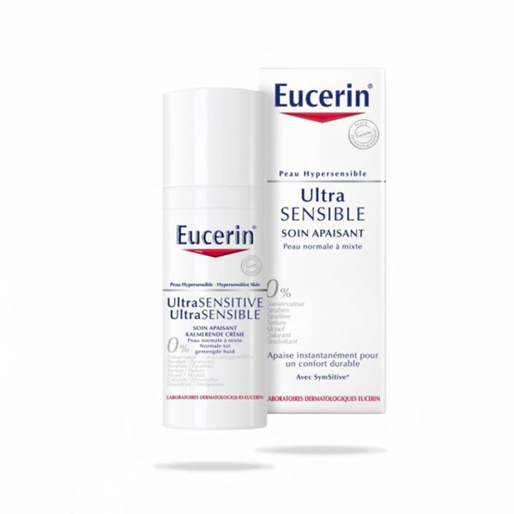 Eucerin Ultra Sensible Soin Apaisant Peaux Normales à Mixtes 50Ml