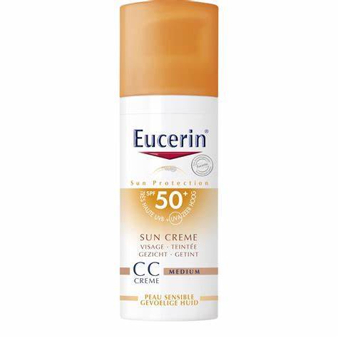 Eucerin Sun Crème Protection Photoaging Control CC Teintée Medium IP50+ Peau Sensible 50ml