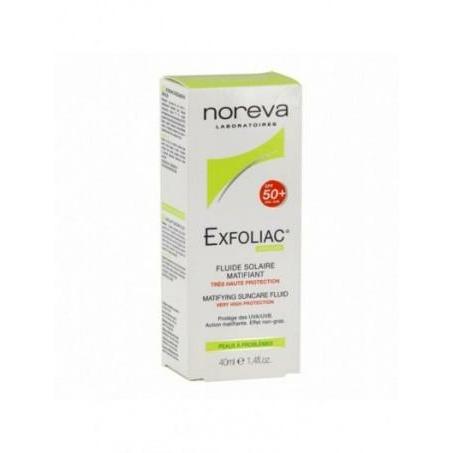 Exfoliac Ecran Fluide 50+ Peaux Grasses A Imperfections 40Ml Noreva
