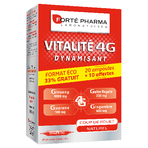Forte Pharma Vitalité 4G Dynamisant 30 Ampoules
