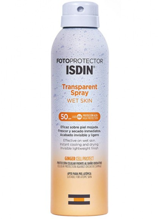 Fotoprotector Spray Solaire Transparent Adulte Wet Skin SPF50 250Ml