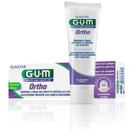 Gum Dentifrice Ortho Email et Gencives 75ml (3080)