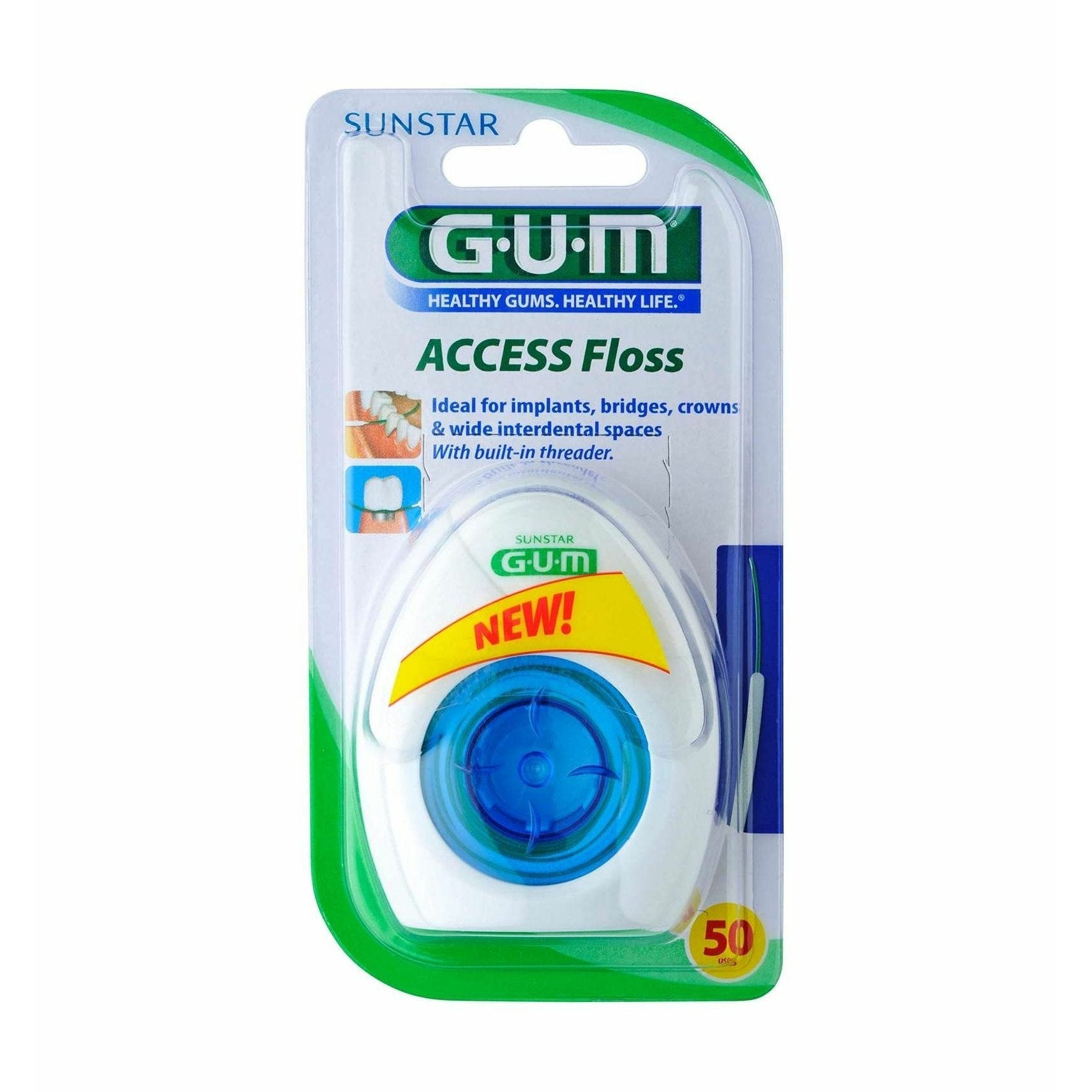 Gum Fil Dentaire Access Floss Implant Bridge 3200