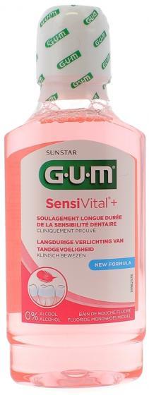 Gum Sensivital+ Bain Bouche Fluore Flacon 300ml (6081)