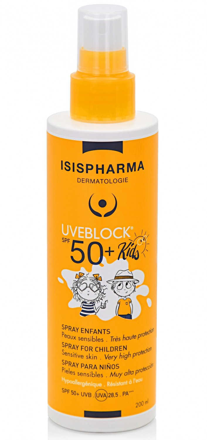 Isispharma Uveblock Spray Enfants SPF50+ 200Ml