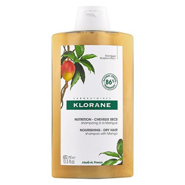 Klorane Shampoing Au Beurre De Mangue Nutrition Et Souplesse Cheveux Secs 400Ml