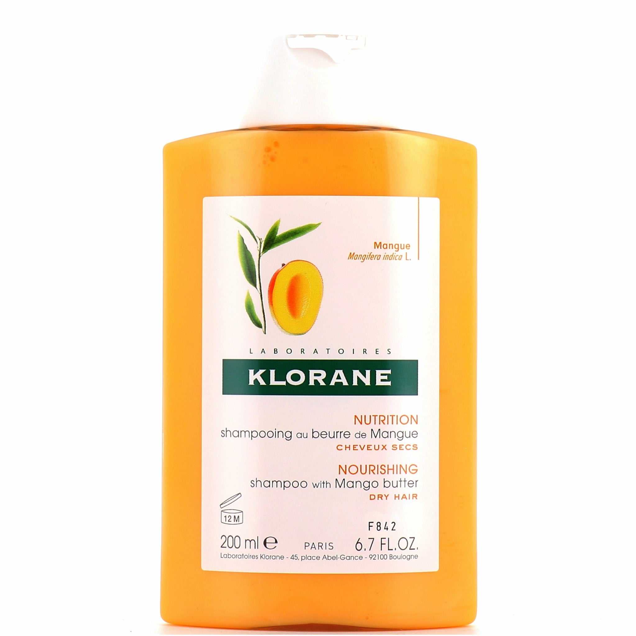 Klorane Shampooing à La Mangue Flacon 200Ml