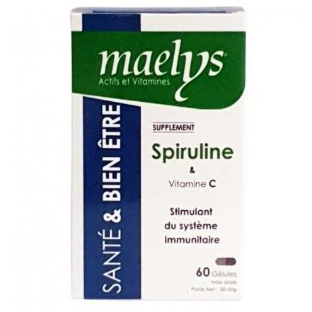 Maelys Spiruline Et Vitamine C 60 Gélules