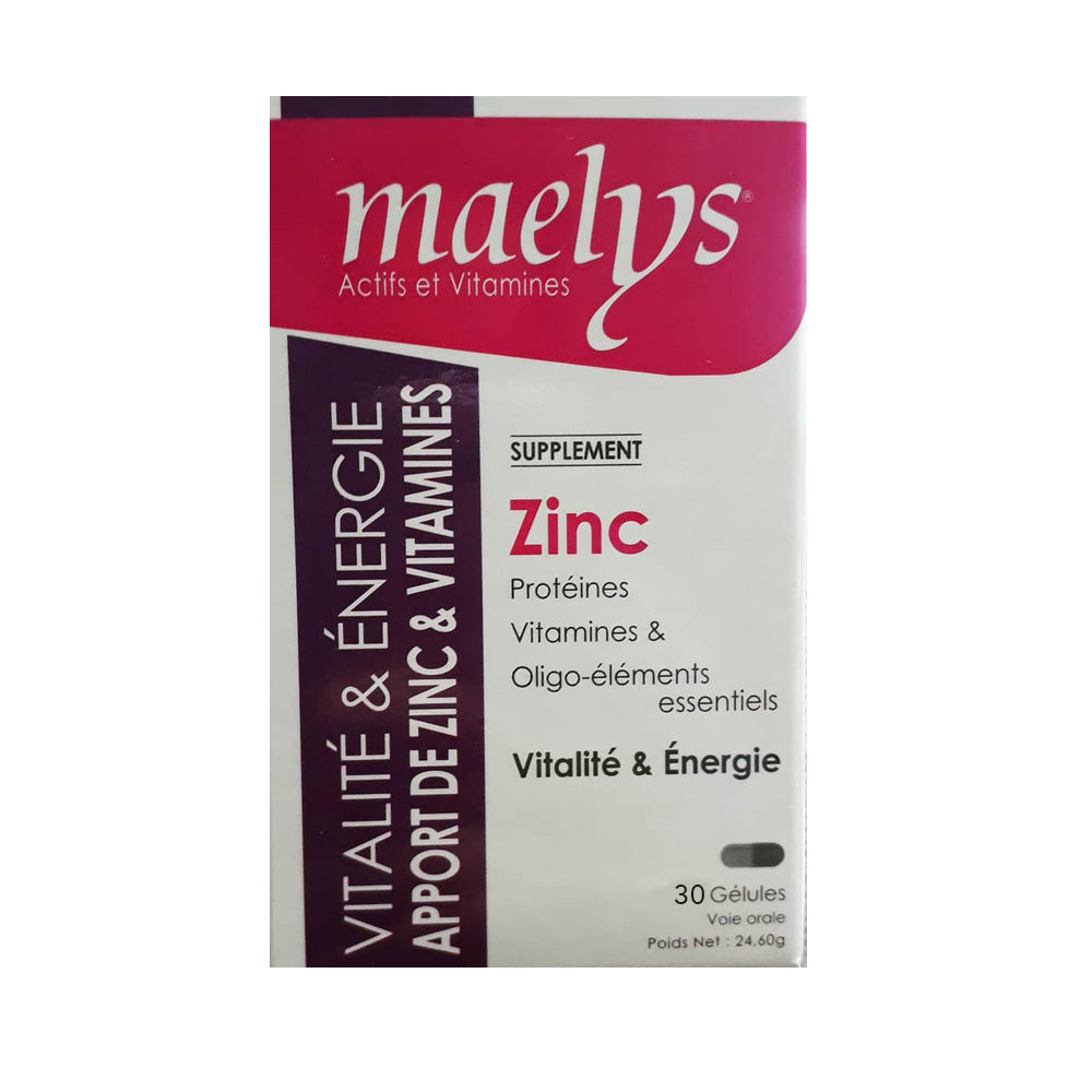 Maelys Zinc Et Vitamine B 30 Gélules