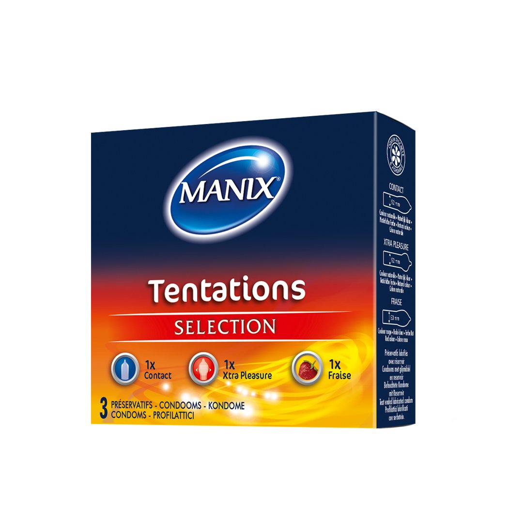 Manix Tentation Sélection 3 Préservatifs