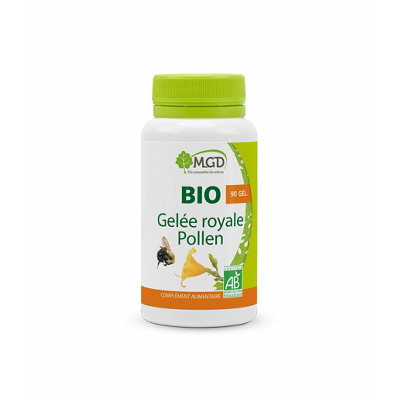 Mgd bio Gelée Royale Pollen 90 Gélules