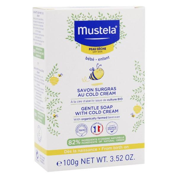 Mustela Bébé-Enfant Savon Surgras Au Cold Cream Nutri-Protecteur Visage Et Corps Peau Sèche 100g